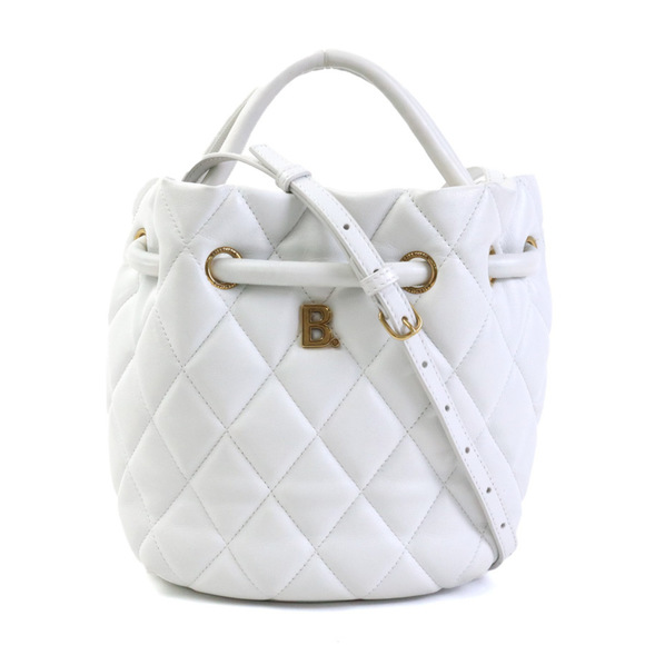 BALENCIAGA White Leather Shoulder Bag - Picture 1 of 5